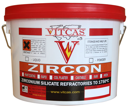 Szerokie zastosowanie w przemyśle szklarskim oraz ceramicznym mają ogniotrwałe masy, na przykład Zircon Ram i Zircon Patch marki Vitcas
